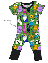 Load image into Gallery viewer, Time For An Adventure Grow With Me Pants And Shorts Romper