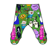 Load image into Gallery viewer, Time For An Adventure Newborn Footed Pants