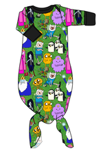 Load image into Gallery viewer, Time For An Adventure Newborn Knotted Gown