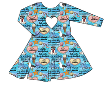 Load image into Gallery viewer, Pretty Summer Molly Heart Back Twirly Dress