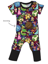 Load image into Gallery viewer, Planet Hopper Grow With Me Pants And Shorts Romper