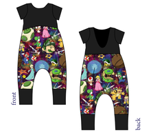 Load image into Gallery viewer, Planet Hopper Low Back Romper and Bubble Romper