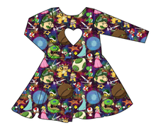 Load image into Gallery viewer, Planet Hopper Molly Heart Back Twirly Dress