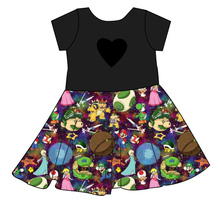 Load image into Gallery viewer, Planet Hopper Molly Heart Back Twirly Dress