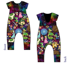 Load image into Gallery viewer, Planet Hopper Low Back Romper and Bubble Romper