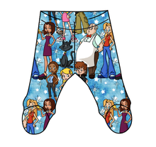 Load image into Gallery viewer, Teenage Witch Newborn Footed Pants