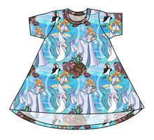 Load image into Gallery viewer, Story Of A Swan Basic T-Shirt Dress