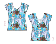Load image into Gallery viewer, Story Of A Swan Ladies' Low Back Ballerina Tee