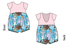 Load image into Gallery viewer, Story Of A Swan Low Back Romper and Bubble Romper