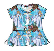 Load image into Gallery viewer, Story Of A Swan Peplum Top
