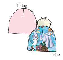 Load image into Gallery viewer, Story Of A Swan Slouchy Beanie (Reversible!)