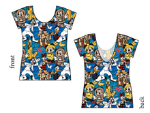 Load image into Gallery viewer, Alaska Bound Ladies' Low Back Ballerina Tee
