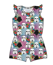 Load image into Gallery viewer, Floral Space Troopers Ivy Summer Romper