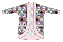 Load image into Gallery viewer, Floral Space Troopers Kids Cocoon Cardigan