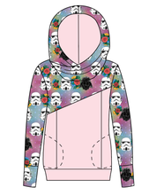 Load image into Gallery viewer, Floral Space Troopers Ladies Hoodie