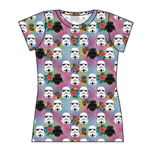 Load image into Gallery viewer, Floral Space Troopers Ladies' Basic Tee
