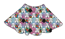 Load image into Gallery viewer, Floral Space Troopers Ladies' Circle Skirt
