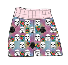 Load image into Gallery viewer, Floral Space Troopers Ladies' Joggers and Jogger Shorts
