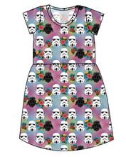 Load image into Gallery viewer, Floral Space Troopers Ladies' Play Dress
