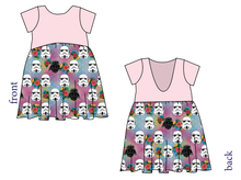 Load image into Gallery viewer, Floral Space Troopers Low Back Dress