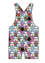 Load image into Gallery viewer, Floral Space Troopers Overalls and Shortalls
