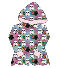 Load image into Gallery viewer, Floral Space Troopers Peplum Hoodie (or Crewneck)
