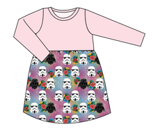 Load image into Gallery viewer, Floral Space Troopers Play Dress