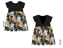 Load image into Gallery viewer, The Droids You're Looking For Low Back Dress