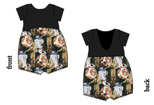 Load image into Gallery viewer, The Droids You're Looking For Low Back Romper and Bubble Romper