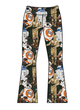 Load image into Gallery viewer, Athletic Prints Magical Birthday Kids Flared Leggings