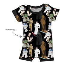 Load image into Gallery viewer, A Galaxy Far Far Away Grow With Me Pants And Shorts Romper
