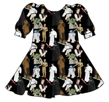 Load image into Gallery viewer, A Galaxy Far Far Away Prairie Dress