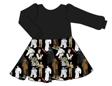 Load image into Gallery viewer, A Galaxy Far Far Away Prairie Dress