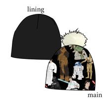 Load image into Gallery viewer, A Galaxy Far Far Away Slouchy Beanie (Reversible!)