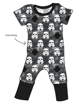 Load image into Gallery viewer, Space Troopers Grow With Me Pants And Shorts Romper