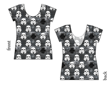 Load image into Gallery viewer, Space Troopers Ladies' Low Back Ballerina Tee
