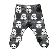 Load image into Gallery viewer, Space Troopers Newborn Footed Pants