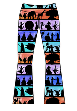 Load image into Gallery viewer, Athletic Prints Magical Birthday Kids Flared Leggings