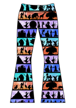 Load image into Gallery viewer, Athletic Prints Magical Birthday Ladies Flared Leggings