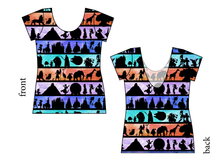 Load image into Gallery viewer, Park Stripes Ladies' Low Back Ballerina Tee