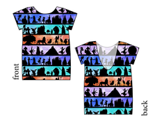 Load image into Gallery viewer, Park Stripes Low Back Ballerina Tee