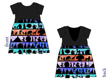 Load image into Gallery viewer, Park Stripes Low Back Dress