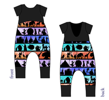 Load image into Gallery viewer, Park Stripes Low Back Romper and Bubble Romper