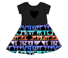Load image into Gallery viewer, Park Stripes Molly Heart Back Twirly Dress