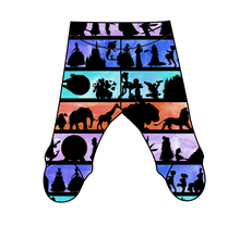 Load image into Gallery viewer, Park Stripes Newborn Footed Pants