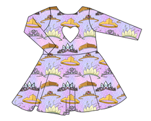 Load image into Gallery viewer, Fit For A Princess Molly Heart Back Twirly Dress