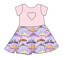 Load image into Gallery viewer, Fit For A Princess Molly Heart Back Twirly Dress