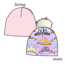 Load image into Gallery viewer, Fit For A Princess Slouchy Beanie (Reversible!)