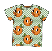 Load image into Gallery viewer, Orange Cutie Check Basic Tee and Tank