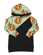 Load image into Gallery viewer, Orange Cutie Check Classic Hoodie (or Crewneck)